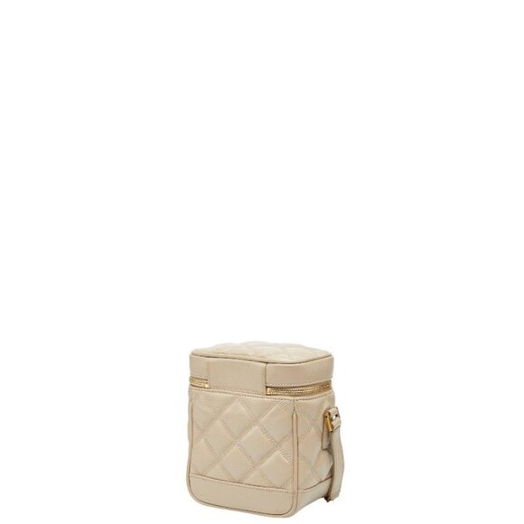Saint Laurent 80'S Vanity Bag Shoulder Bag Beige Leather - Picture 2 of 10